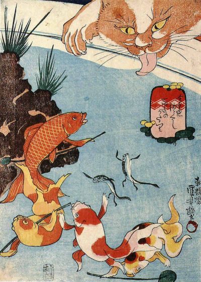 歌川国芳は猫 金魚 美人画 武者絵 だまし絵 寄せ絵 妖怪の浮世絵で想像を超えていく